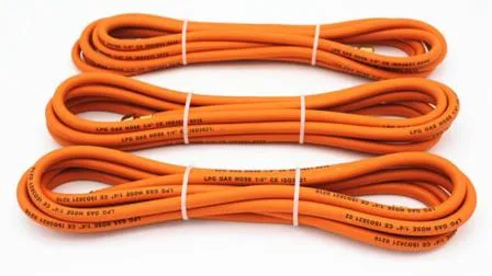 Tubo flessibile per gas in gomma arancione GPL flessibile ad alta resistenza nell'industria