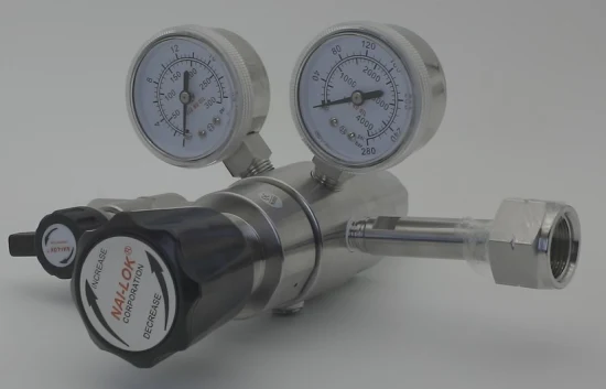 Nailok Regolatore di pressione regolabile per aria, gas e idrogeno a bassa pressione da 400 Psi con manometro per calibratore di gas
